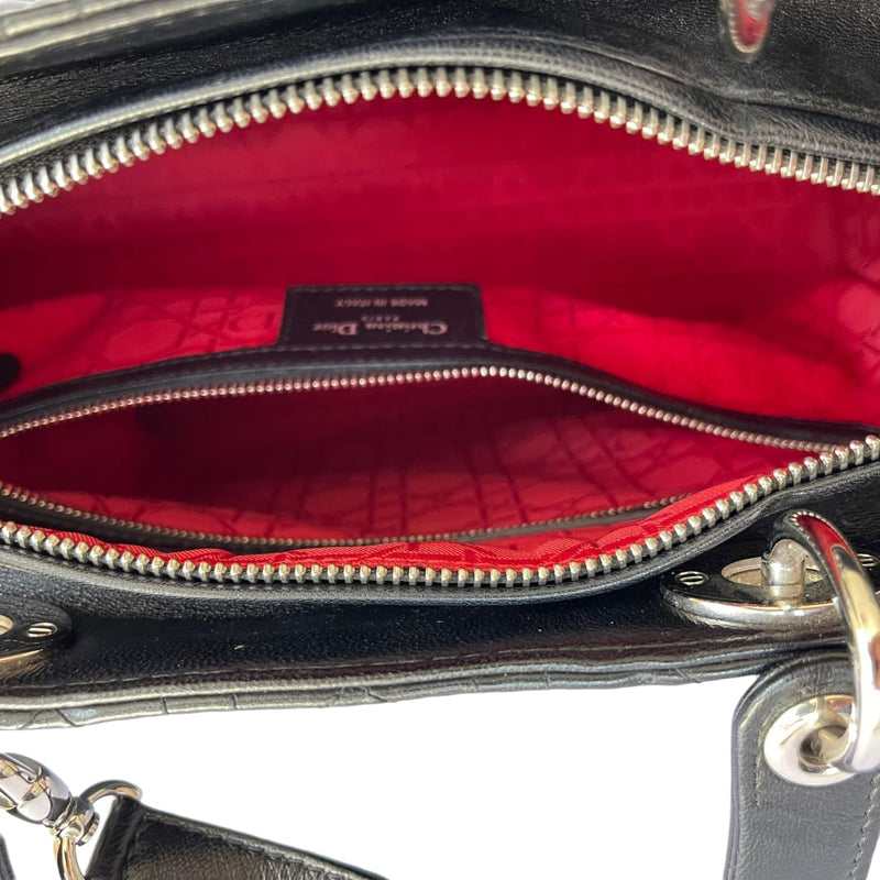 Large Lady Dior Lambskin Black SHW