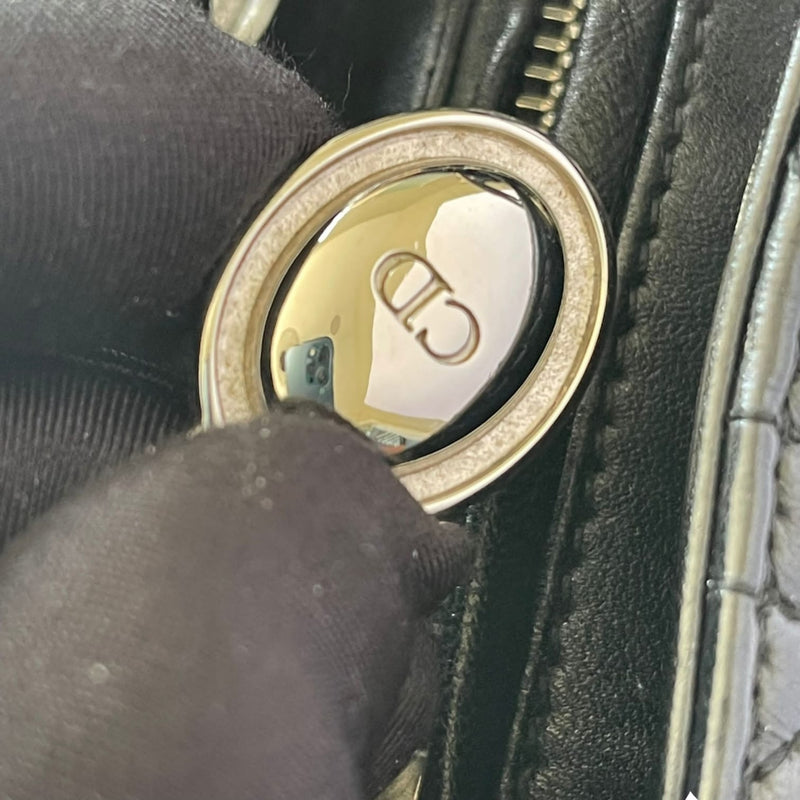 Large Lady Dior Lambskin Black SHW
