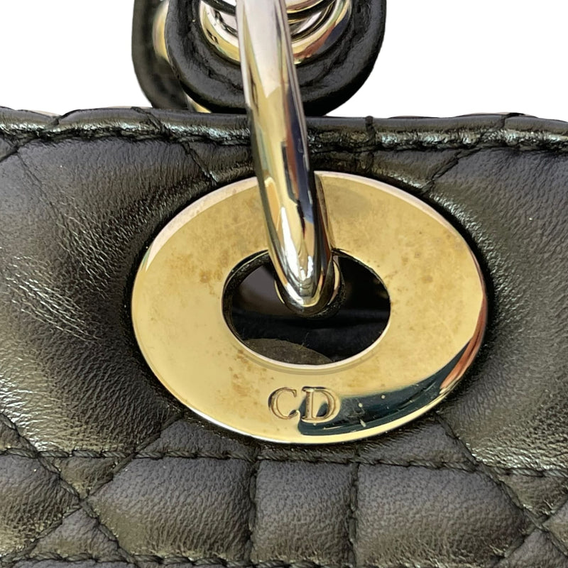 Large Lady Dior Lambskin Black SHW