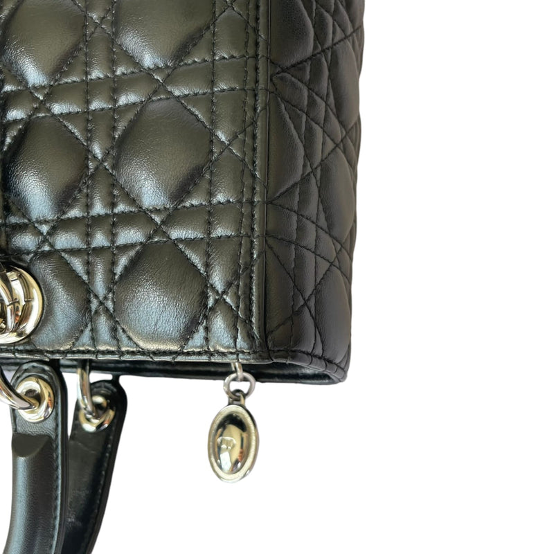 Large Lady Dior Lambskin Black SHW
