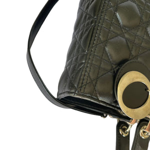 Large Lady Dior Lambskin Black SHW