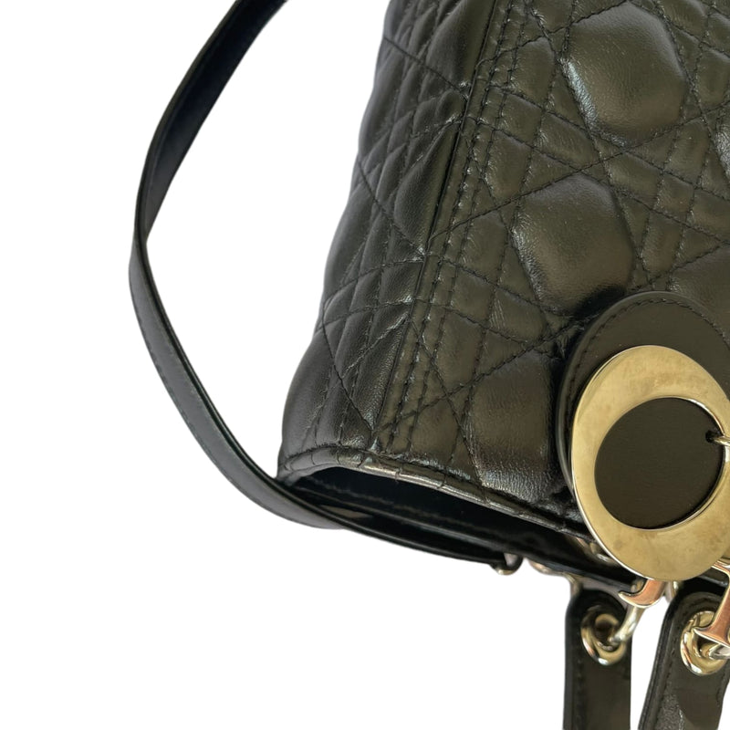 Large Lady Dior Lambskin Black SHW