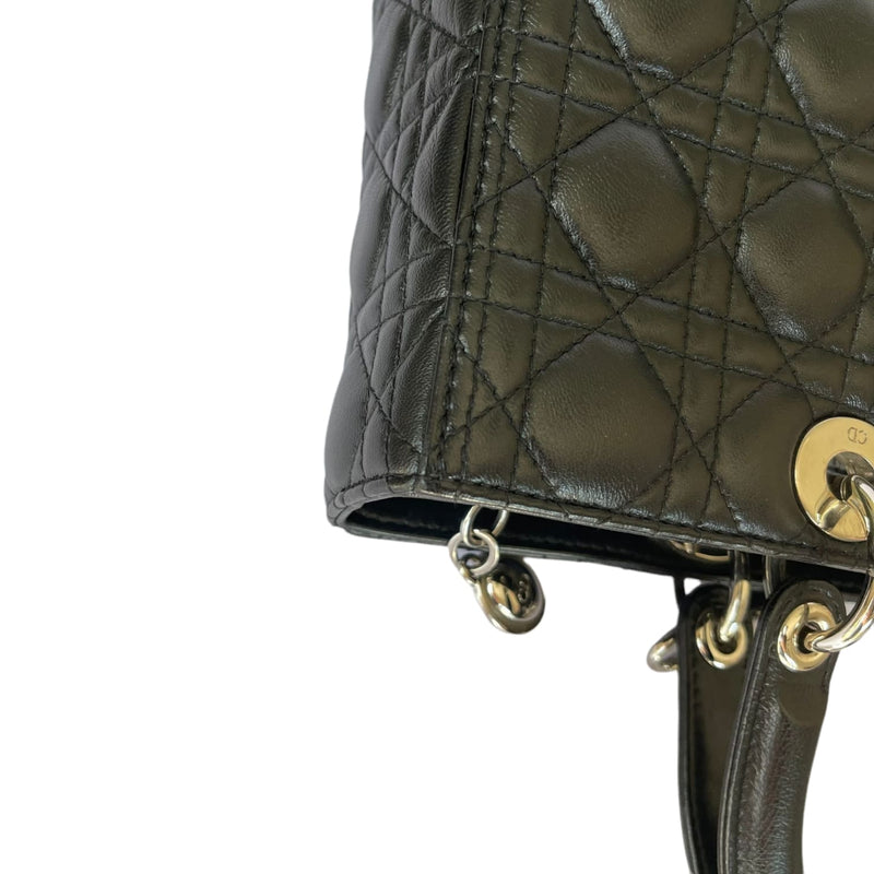 Large Lady Dior Lambskin Black SHW