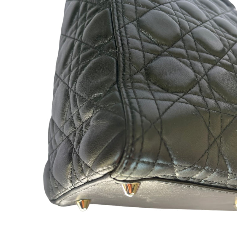 Large Lady Dior Lambskin Black SHW