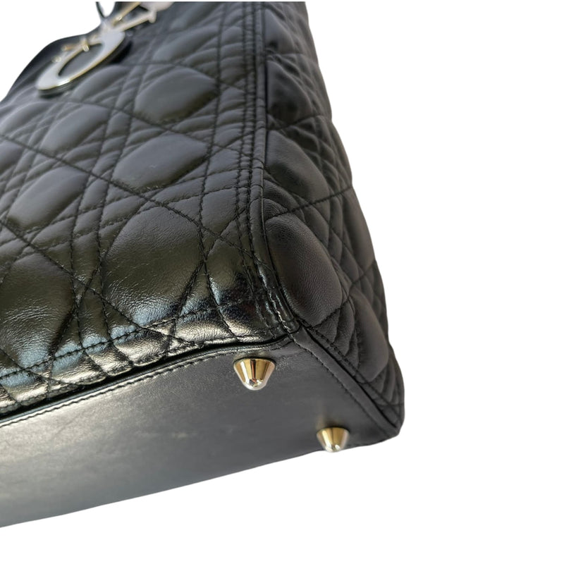 Large Lady Dior Lambskin Black SHW