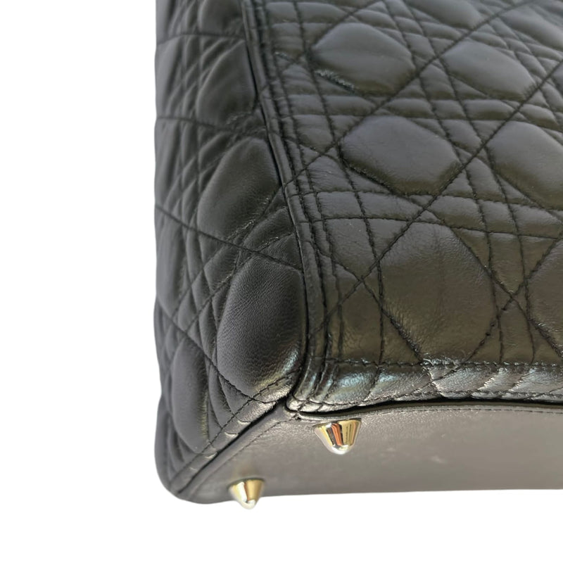 Large Lady Dior Lambskin Black SHW