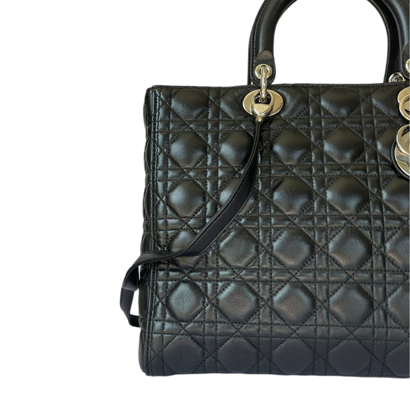 Large Lady Dior Lambskin Black SHW