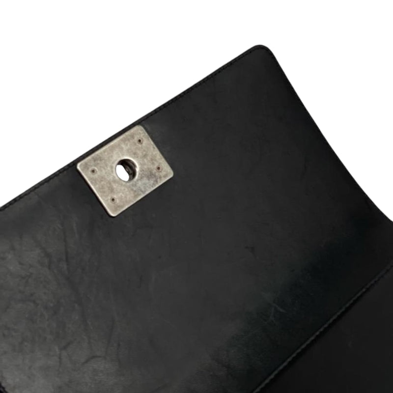 Old Medium Boy Calfskin Black RHW