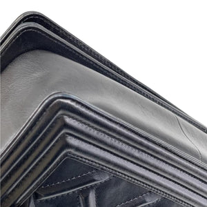 Old Medium Boy Calfskin Black RHW