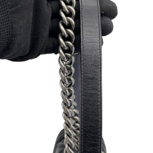 Old Medium Boy Calfskin Black RHW