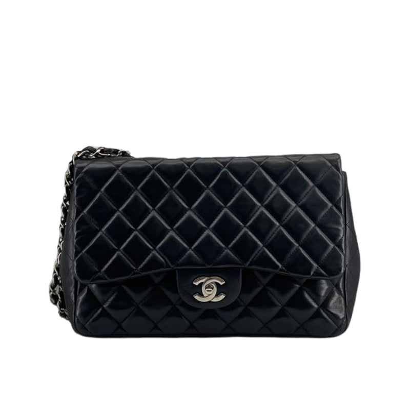 CHANEL Lambskin Quilted Large Flap Wallet Violet, FASHIONPHILE