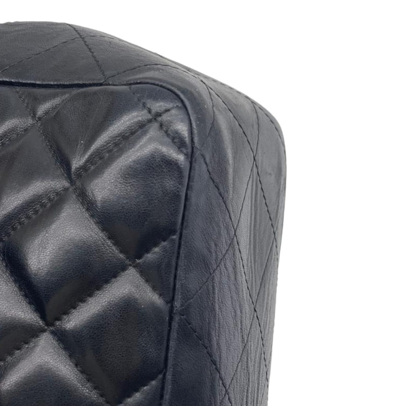 Jumbo Classic Single Flap Lambskin Black SHW