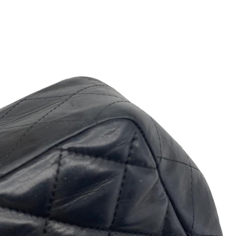 Jumbo Classic Single Flap Lambskin Black SHW
