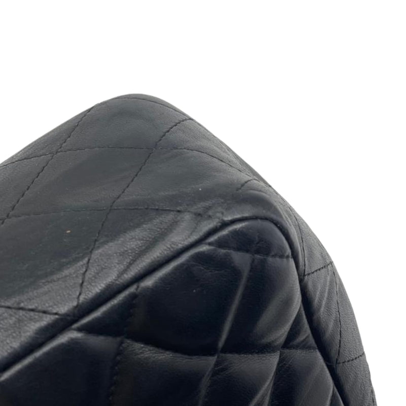 Jumbo Classic Single Flap Lambskin Black SHW