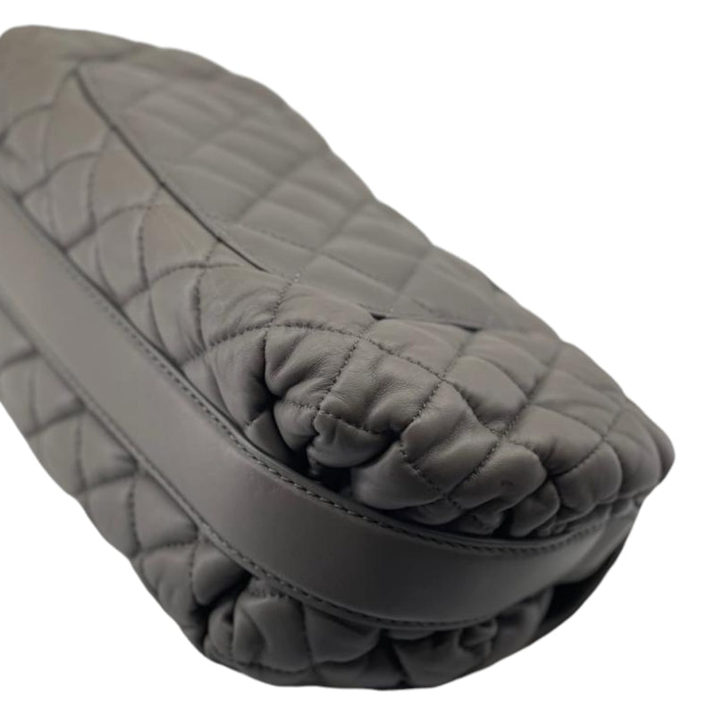 Classic Single Flap Grey Lambskin RHW