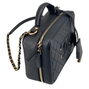 CC Filigree Medium Caviar Vanity Black GHW