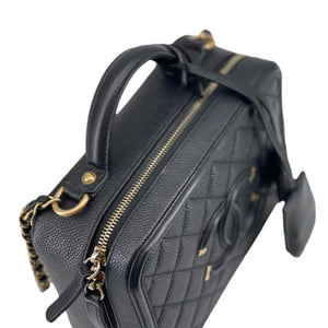 CC Filigree Medium Caviar Vanity Black GHW