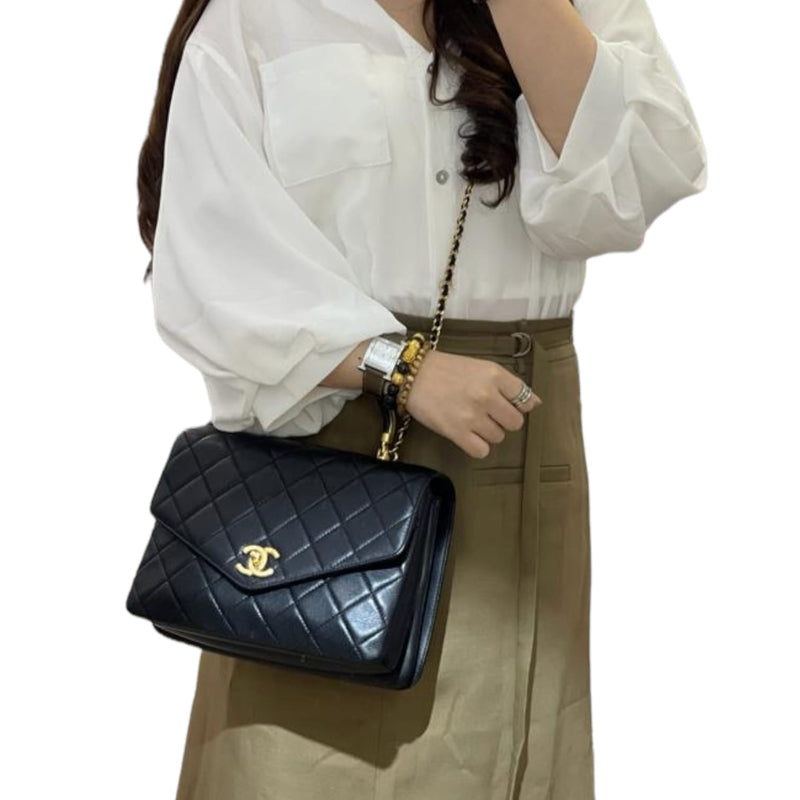 Gold Top Handle Bag GHW