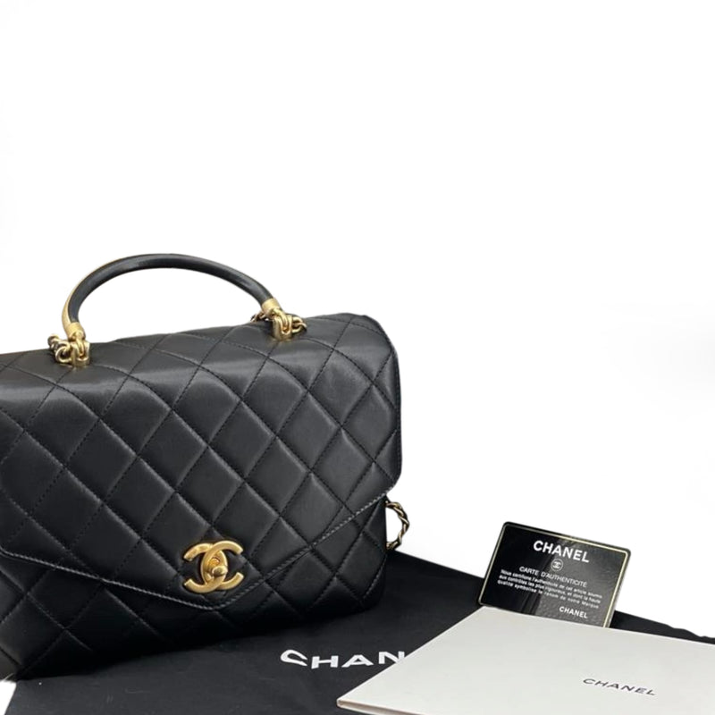 Gold Top Handle Bag GHW