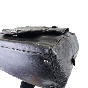 Boston Bag Brown Leather SHW