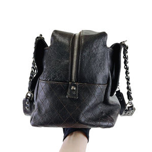 Boston Bag Brown Leather SHW
