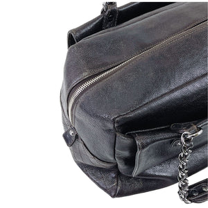 Boston Bag Brown Leather SHW