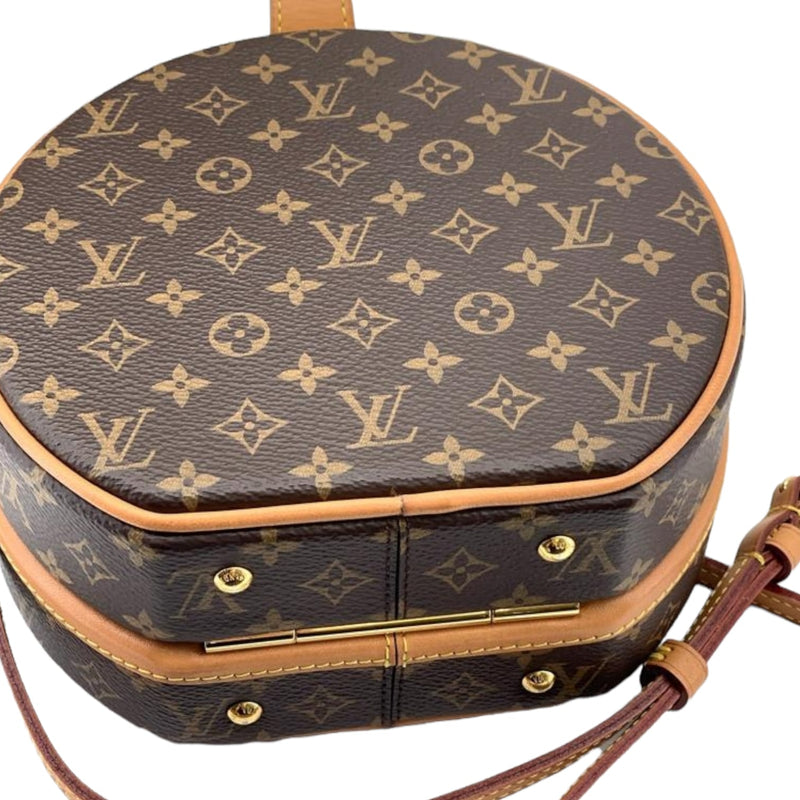 Louis Vuitton Brown Monogram Canvas Boite Chapeaux Hat Box 40 Gold