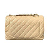 Jumbo Single Flap Caviar Beige GHW