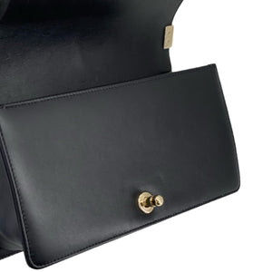 Old Medium Boy Calfskin Black LGHW