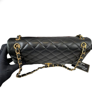 Jumbo Classic Double Flap Lambskin Black GHW