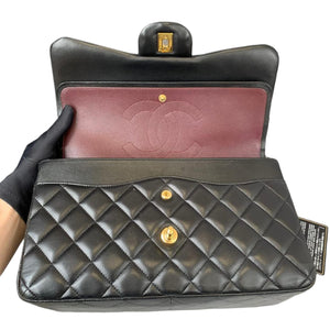 Jumbo Classic Double Flap Lambskin Black GHW