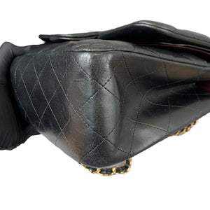 Jumbo Classic Double Flap Lambskin Black GHW