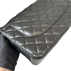 Jumbo Classic Double Flap Lambskin Black GHW