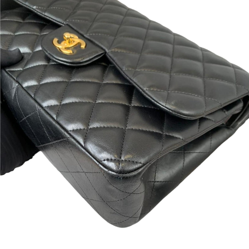 Jumbo Classic Double Flap Lambskin Black GHW