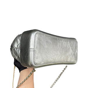 Gabrielle Backpack Aged Calfskin Metallic Silver MHW