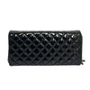 Brilliant Wallet on Chain Clutch East West Patent Black SHW