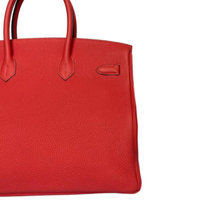 Birkin 35 Togo Rouge Pivoine PHW