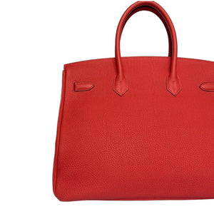 Birkin 35 Togo Rouge Pivoine PHW