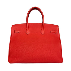 Birkin 35 Togo Rouge Pivoine PHW