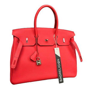 Birkin 35 Togo Rouge Pivoine PHW