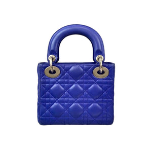 Mini Lady Dior Lambskin Blue SHW