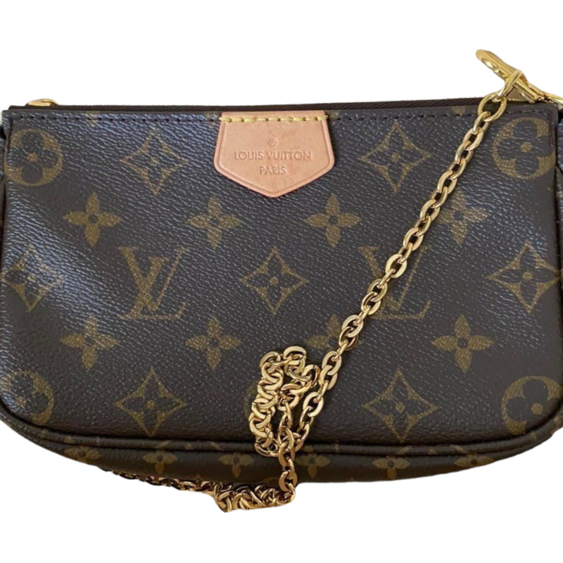 Louis Vuitton Khaki and Monogram Multi Pochette Accessoires