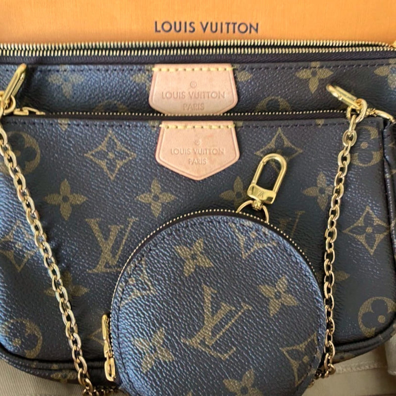 Louis Vuitton Monogram Canvas Multi Pochette Accessories Khaki at