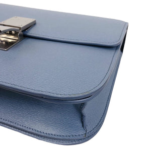 Medium Classic Calfskin Blue SHW