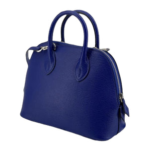 Mini Bolide Chevre Leather Blue Electric PHW