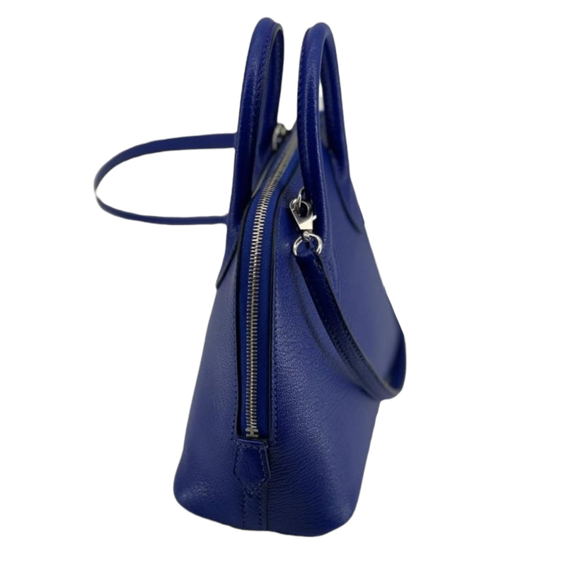 Mini Bolide Chevre Leather Blue Electric PHW