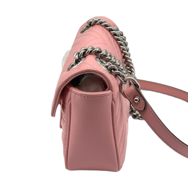 Mini Marmont Matelassé Leather Pink SHW