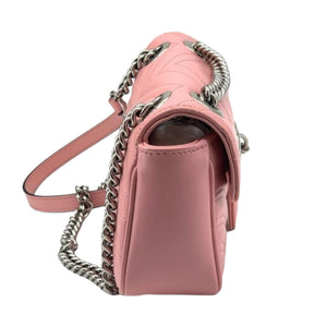Mini Marmont Matelassé Leather Pink SHW
