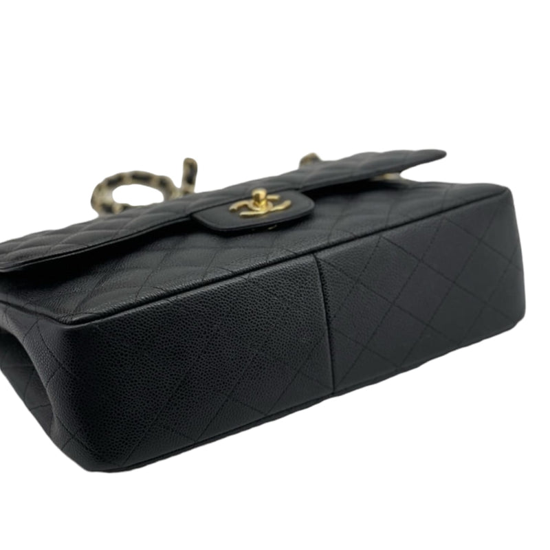 Jumbo Classic Double Flap Caviar Black GHW