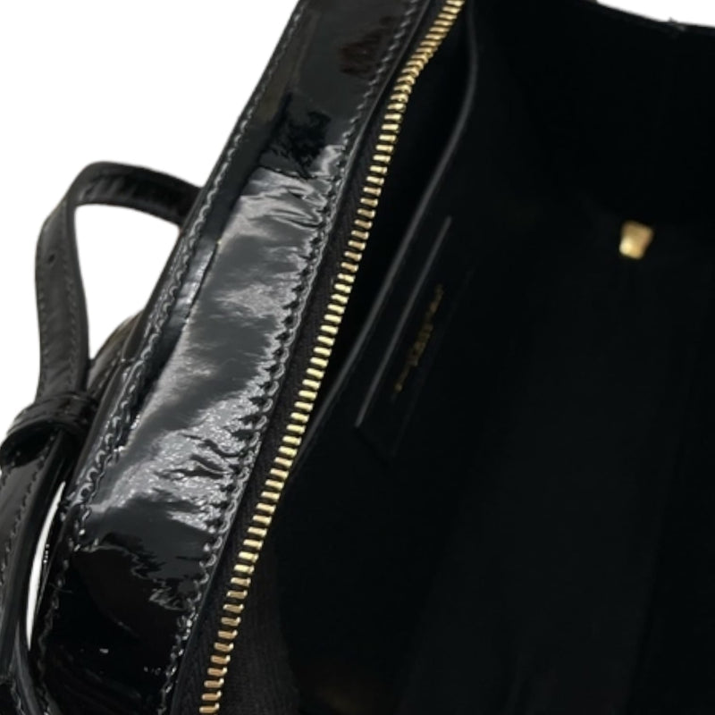 Vicky Camera Bag Patent Black GHW